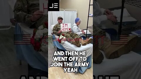 Military Son Surprises Mom at Work #shorts