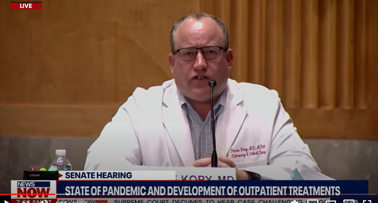 I CAN'T KEEP DOING THIS" - DOCTOR PLEADS FOR REVIEW OF DATA DURING COVID-19 SENATE HEARING