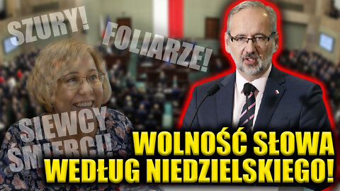 Chamstwo Niedzielskiego przeciw WOLNOŚCI SŁOWA! Nie masz prawa myśleć inaczej