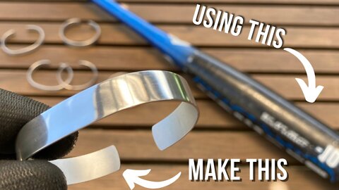 How to make aluminum bracelets easy | with basic tools