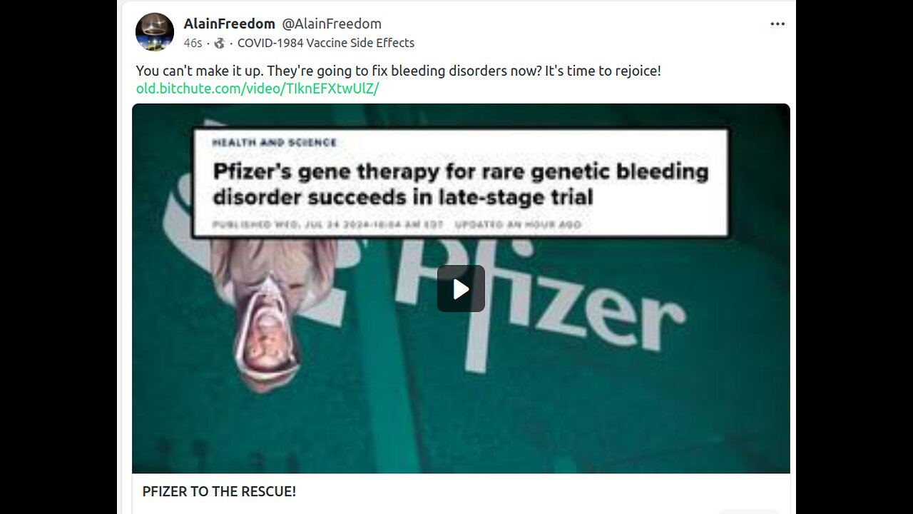 PFIZER TO THE RESCUE!