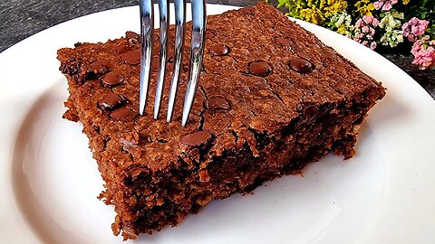 My 4 year old boy made a delicious Brownie Baked Oatmeal! No Eggs, No Flour!