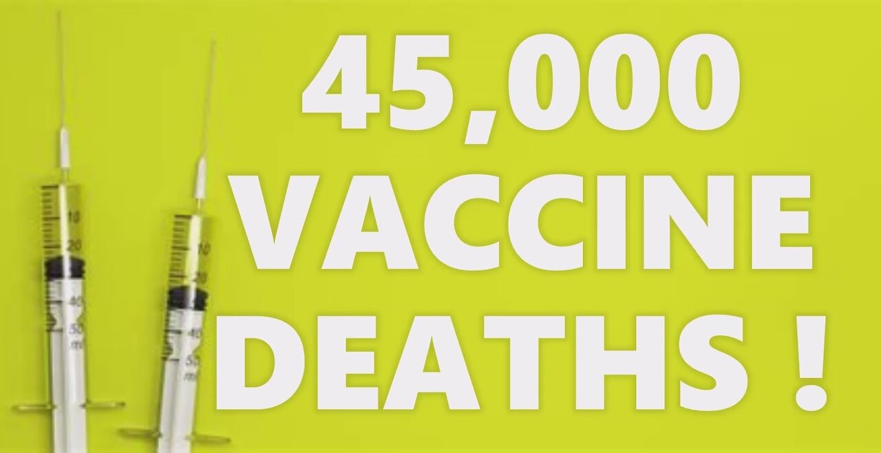 BREAKING! 45,000 Vaccine Deaths! Whistleblower Expert Insider Testimony! People Need To Go To Jail!