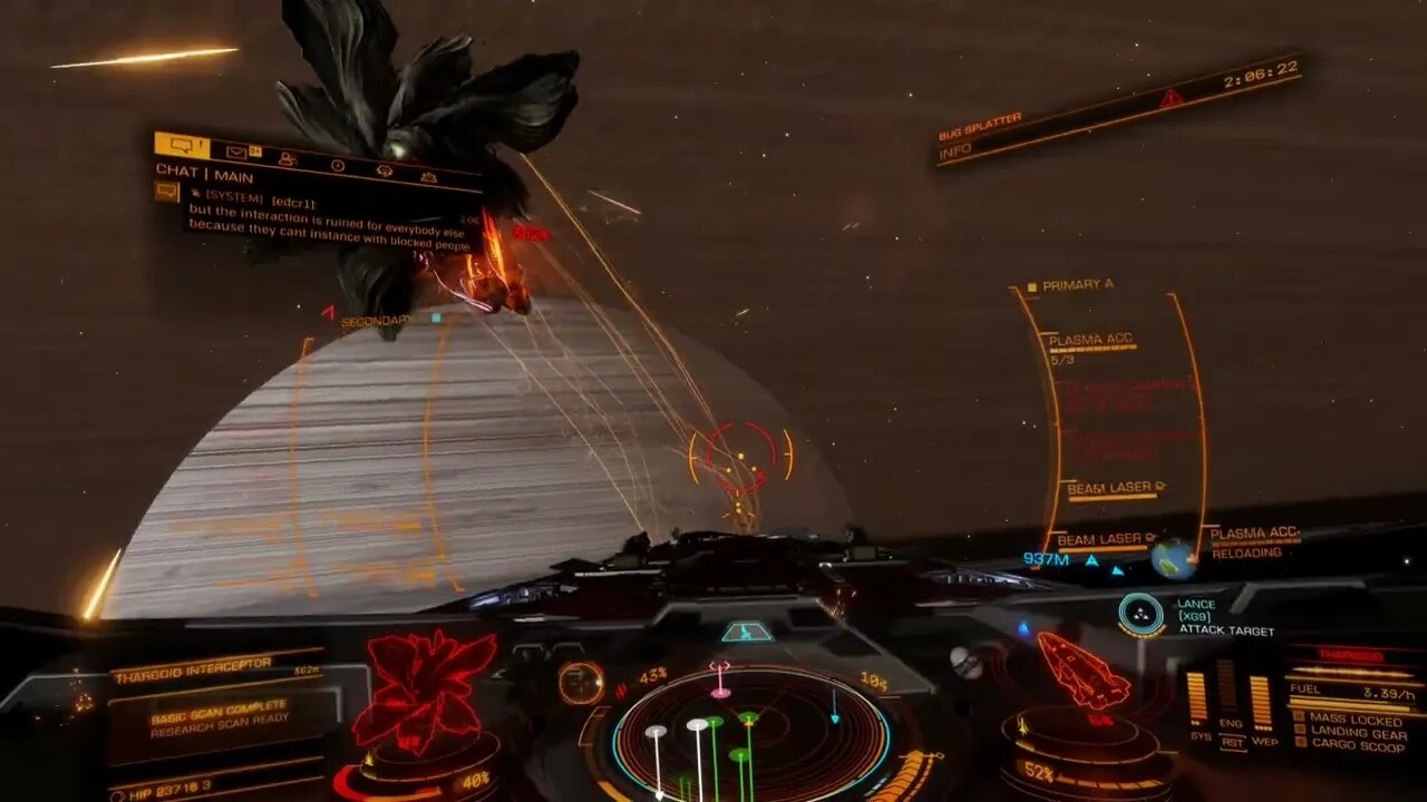 I took down my first thargoid interceptor, with a little backing from the AI