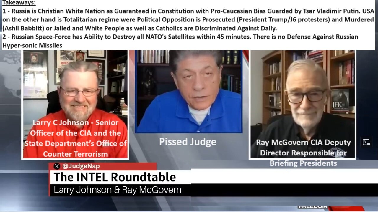 Judge w/Johnson, McGovern CIA: NATO Lost Miserably in Ukraine. Soros Financed Navalny Died Suddenly