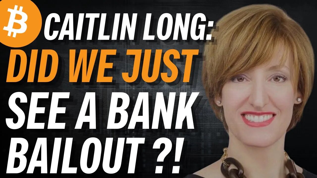 CAITLIN LONG: Did We Just See The Biggest Bank Bailout Ever?!