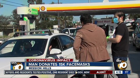 Man donates 15k facemasks