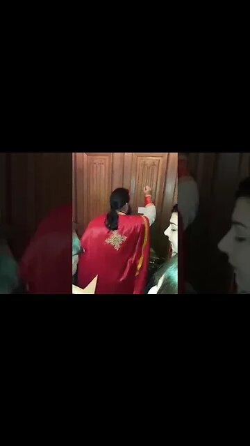 Orthodox Priest Symbolically Knocks Down the Doors of Hades | Cinematic Orthodox