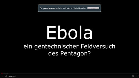 Ebola - Gentechnischer Feldversuch des Pentagon?