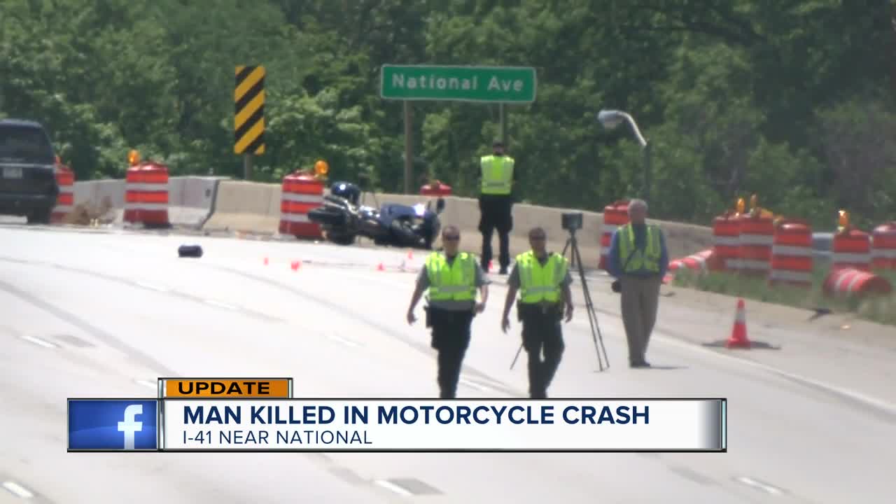 Motorcyclist killed in crash on I-41