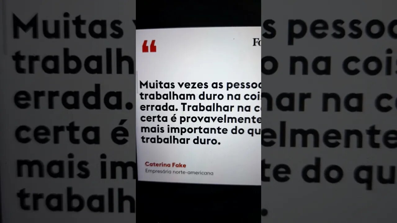 Trabalhe certo?