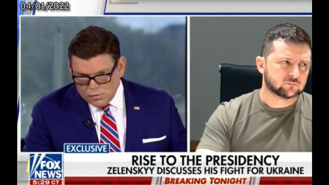 DELETED Fox News Broadcast w/Baier and Zelensky, Regarding Azov Nazi-Battalion