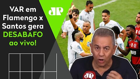 "O VAR aqui é um LIXO, um CIRCO!" Santos x Flamengo gera DESABAFO de Flavio Prado!