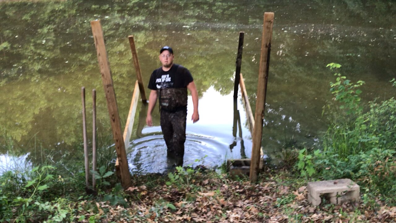 Beginning of a Pond Deck
