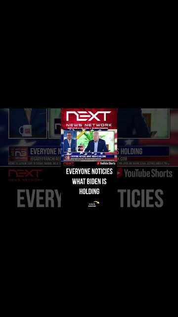 Everyone Noticies What Biden Is Holding #shorts