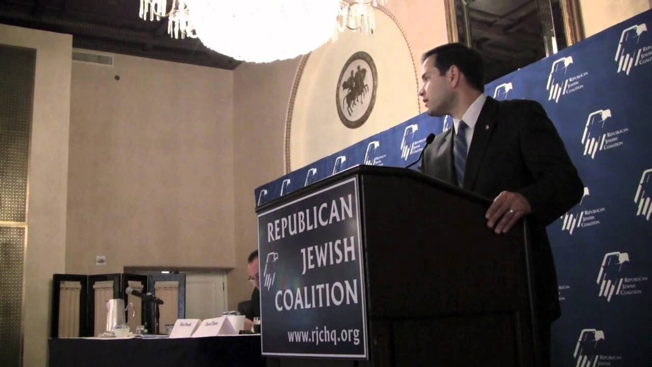 Sen. Rubio Addresses The Republican Jewish Coalition