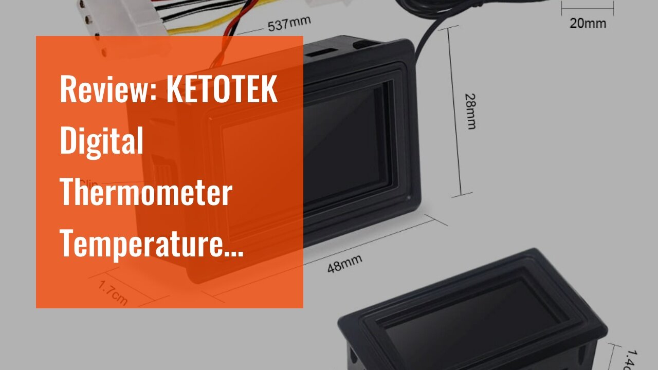 Review: KETOTEK Digital Thermometer Temperature Meter Gauge Waterproof Sensor Probe Aquarium Ca...