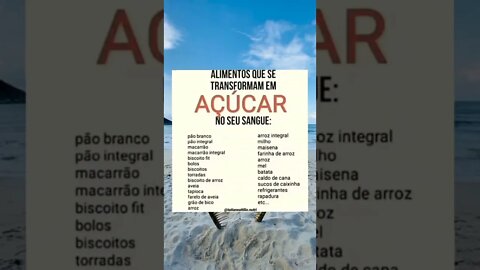 ALIMENTOS QUE SE TRANSFORMAM EM AÇUCAR NO SEU CORPO #Shorts