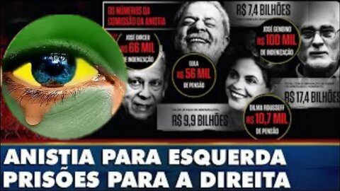 Recomeça a FARRA da Anistia e indenizações da Esquerda... Para Direita restou a cadei4