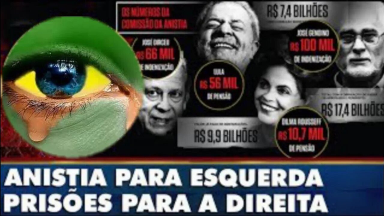 Recomeça a FARRA da Anistia e indenizações da Esquerda... Para Direita restou a cadei4