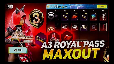 New Royal pass 1 to 100RP max.A3