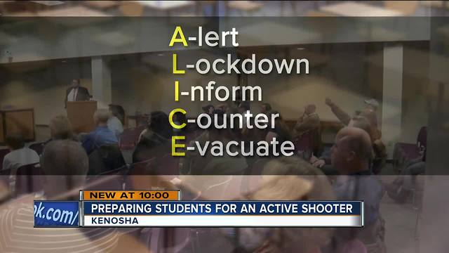 Kenosha School District educates parents on active shooter drills