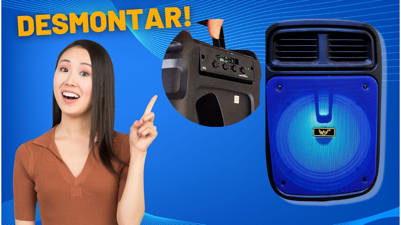 Como desmontar a caixa de som bluetooth Atomex AM 838
