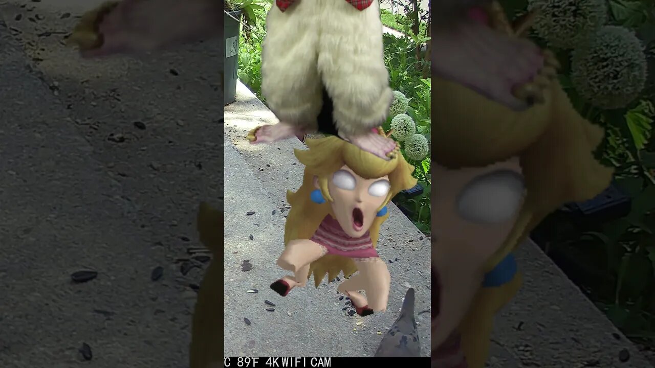 Zombie Princes Peach Vs Creepy Easter Bunny! 😬