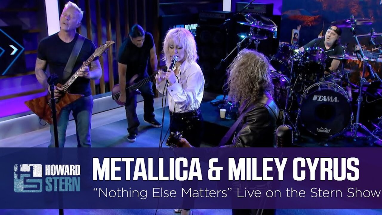 Miley Cyrus and Metallica - “Nothing Else Matters” - Live on the Howard Stern Show