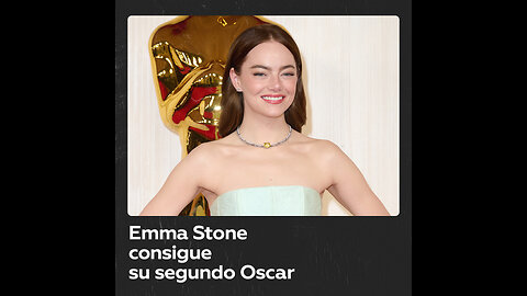 Emma Stone recibe el Oscar a Mejor Actriz Principal por ‘Pobres criaturas’