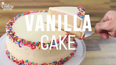 Classic Vanilla Cake Recipe | How to Make Birthday Cake