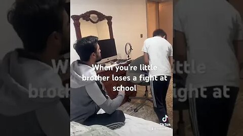 Little brother lost a fight at school #trending #viralshorts #newvideos #funnyshorts