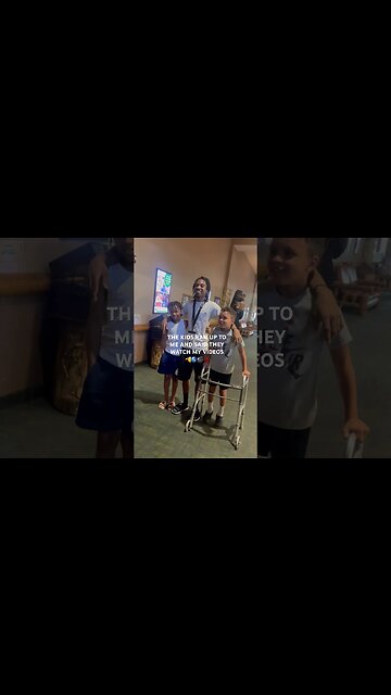 THE KIDS RAN UP TO ME AND SAID THEY WATCH MY VIDEOS! #treyco #fans #famoustiktokers #shortsfeed #fyp