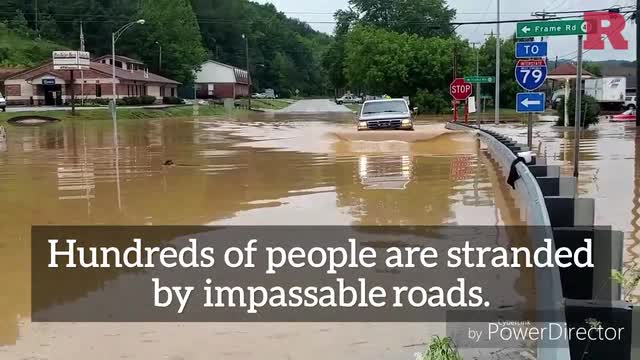 It is crazy that water could do this during the West Virginia flooding