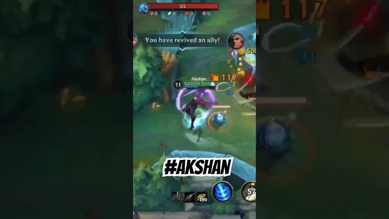 here you go! little #akshan gameplay! more is coming! #wildrift #ranked #shorts #moba #riot