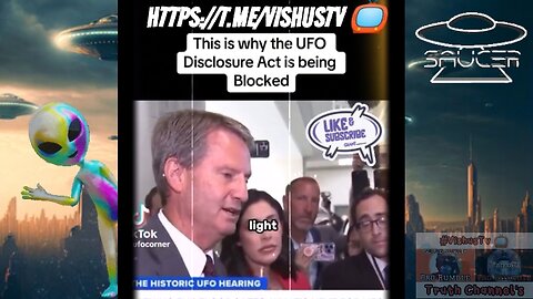 Why The UFO Disclosure ACT Is Being BLOCKED... #VishusTv 📺