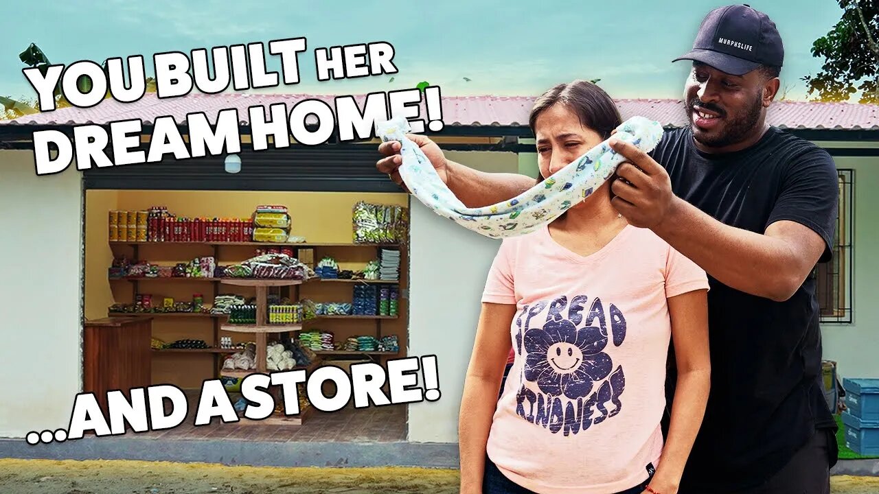 YOU CHANGED this widow's LIFE by BUILDING HER DREAM HOME and a STORE