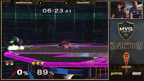 MVG Sandstorm: Singles RR - JackieTran.com (Luigi/Marth/Falco) vs. TrevynThot (Link)