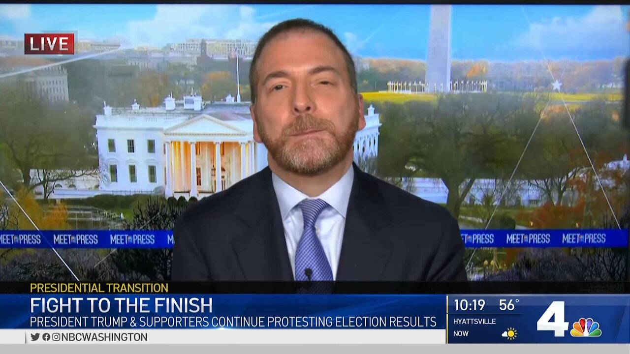 MSNBC Sleepy Chuck Todd tells viewers Trump lost in a fair and free election