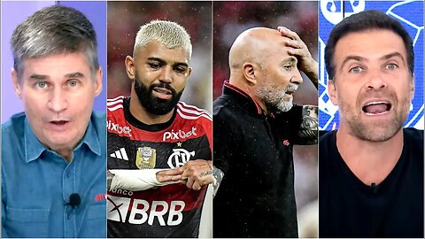 "NÃO! NÃO! Se o Flamengo DEMITIR o Sampaoli, vai FICAR CLARO que os jogadores..." OLHA esse DEBATE!