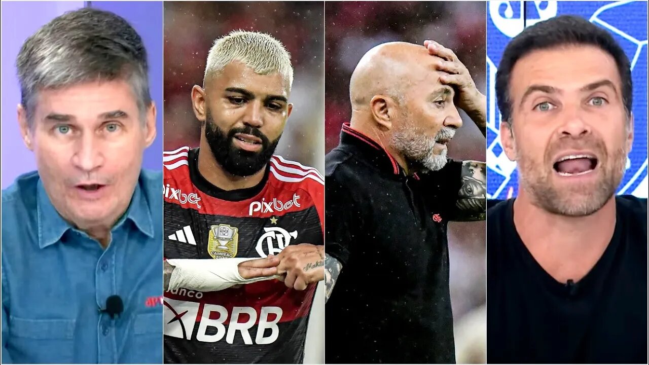 "NÃO! NÃO! Se o Flamengo DEMITIR o Sampaoli, vai FICAR CLARO que os jogadores..." OLHA esse DEBATE!