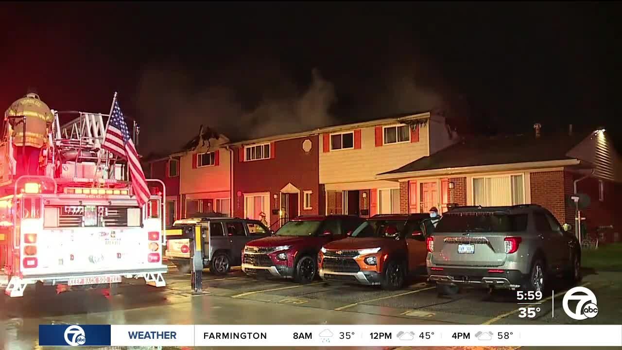 2nd fire reported at Romulus townhome complex in as many days