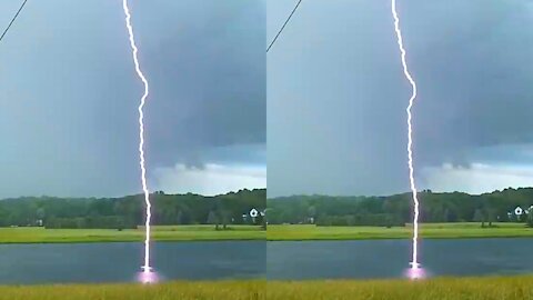 Lightning Strikes Water