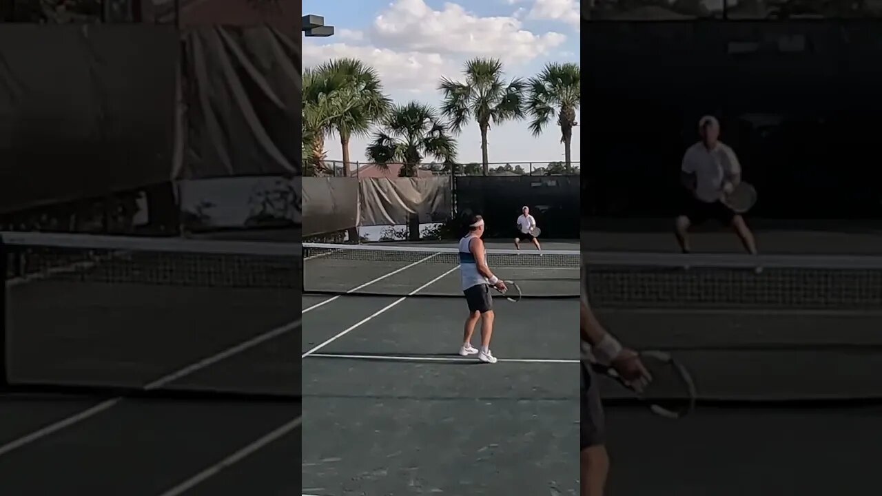 backhand serve return winner! #short