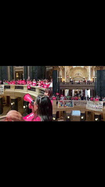 Pro-Abortion Activists Storm Wisconsin Capitol on Same Day as Special Session