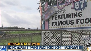 Nightmare road turned into dream drive