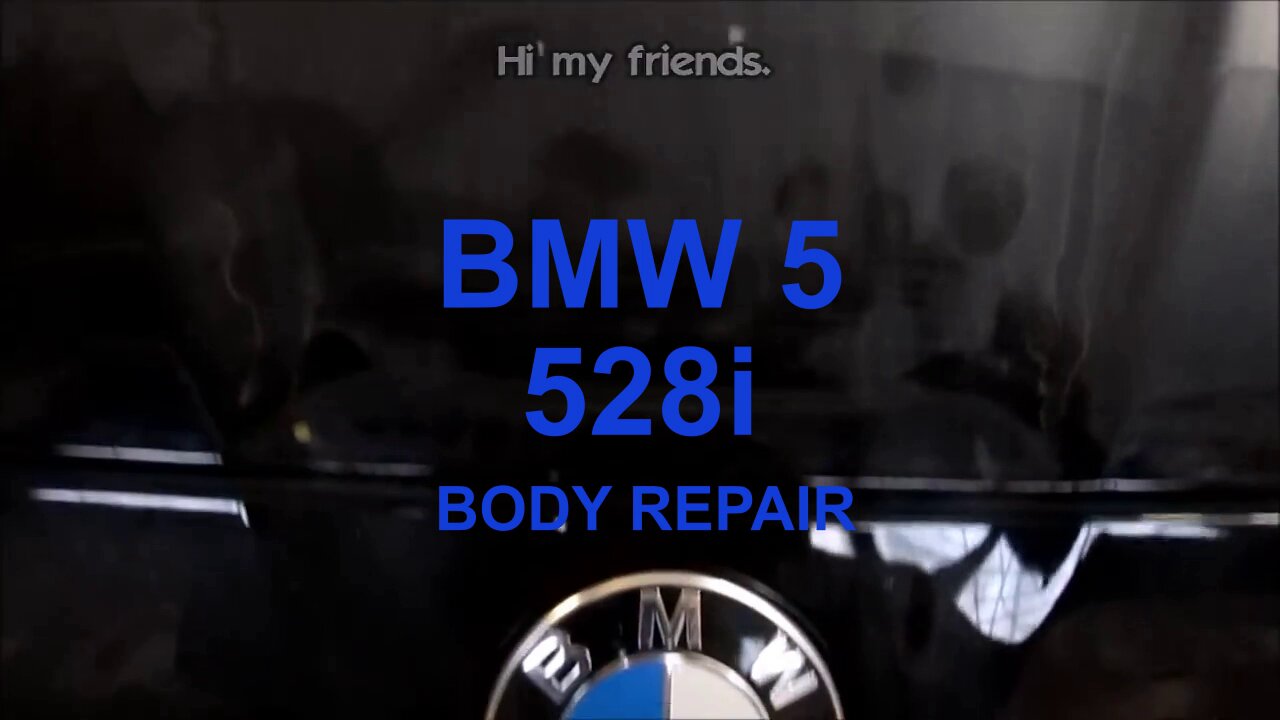 Body repair of a BMW 5 528i, accident damage repair