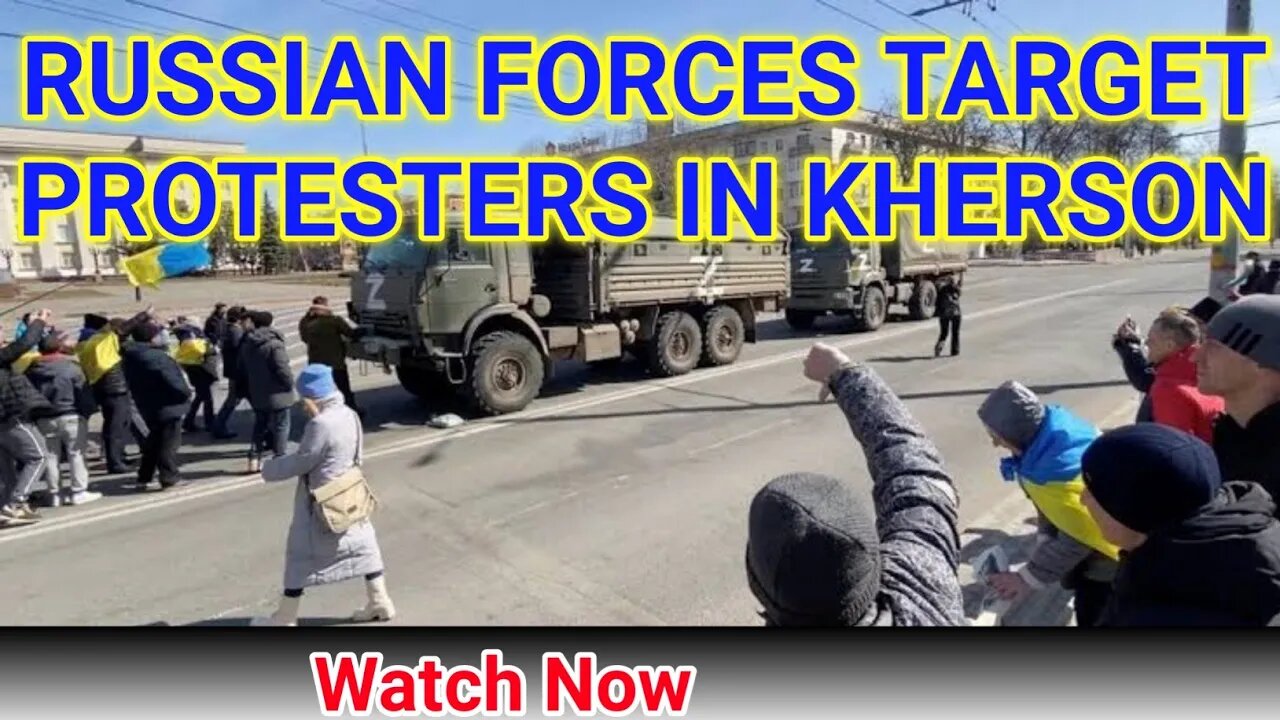PROTESTERS TARGET BY RUSSIAN FORCE IN KHERSON||#putin #kherson #ukraine #Gigox