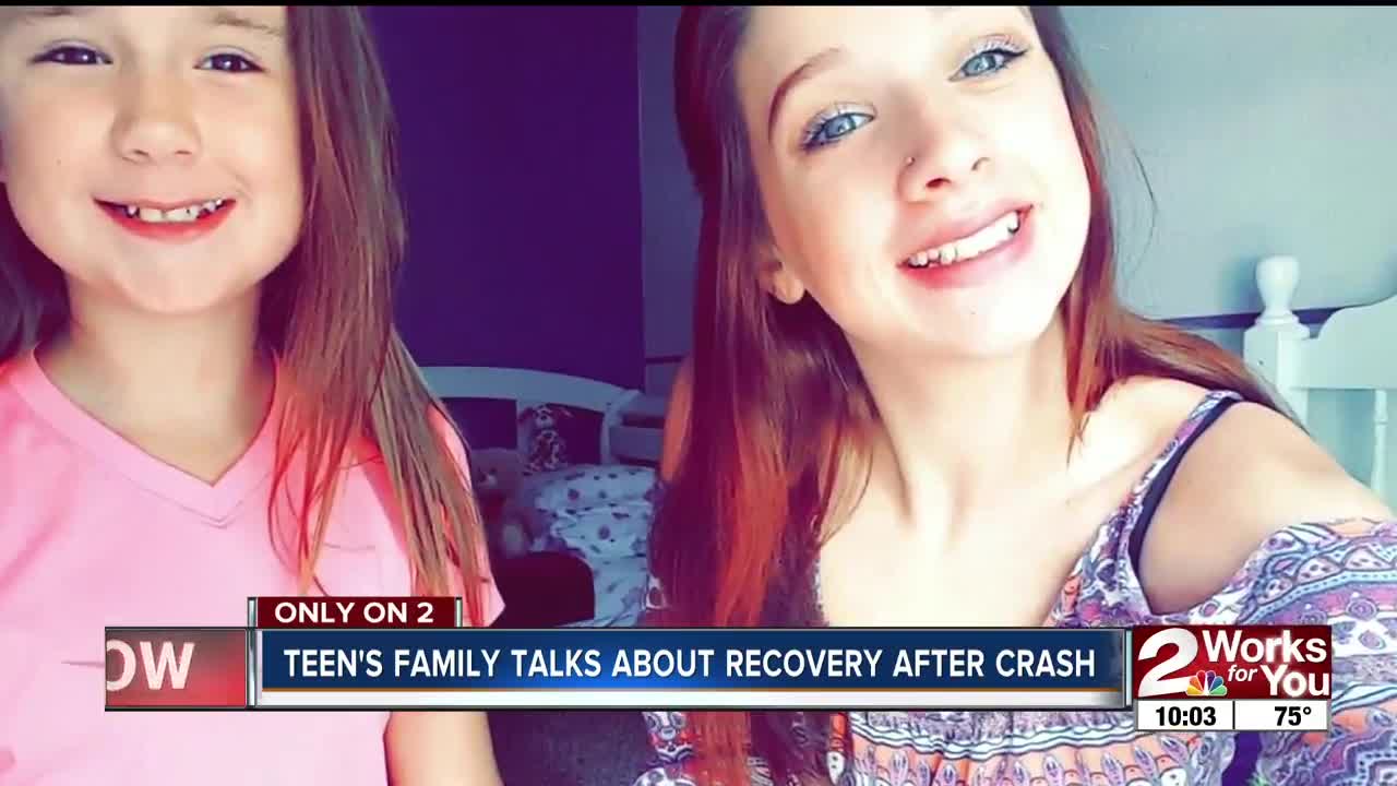 Teen's family talks about recovery after crash