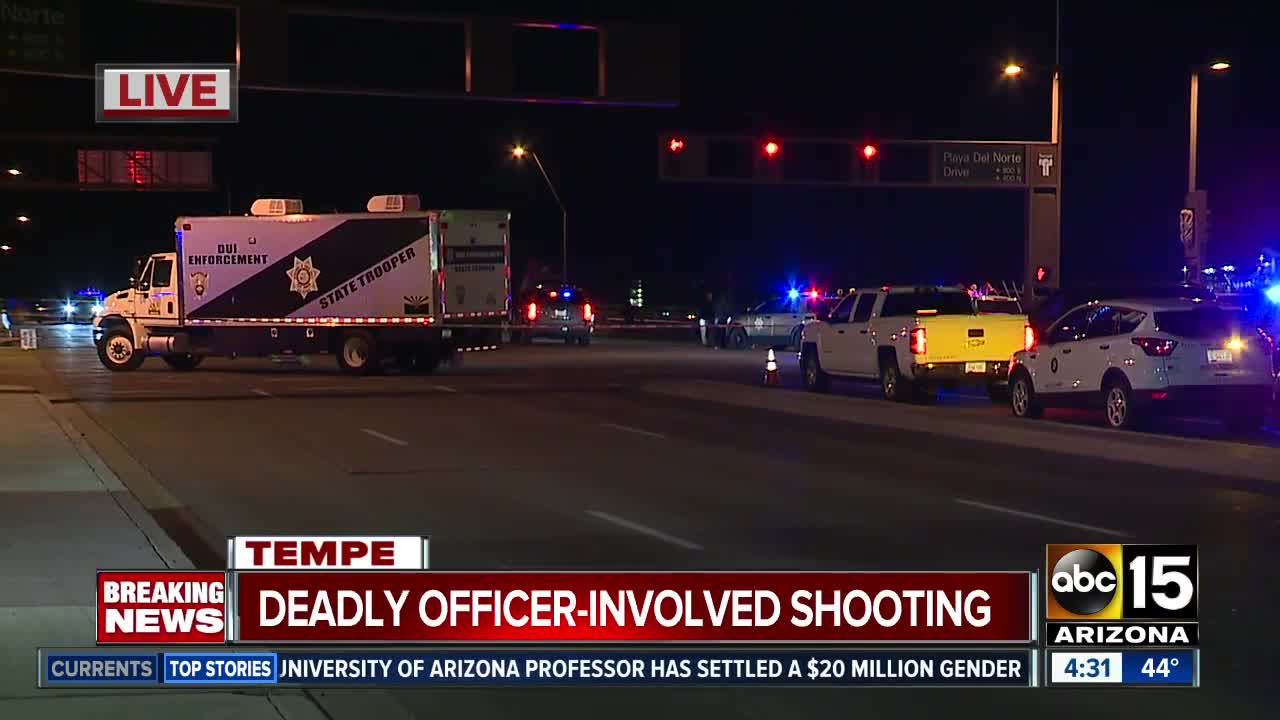 Officer-involved shooting near Tempe Town Lake